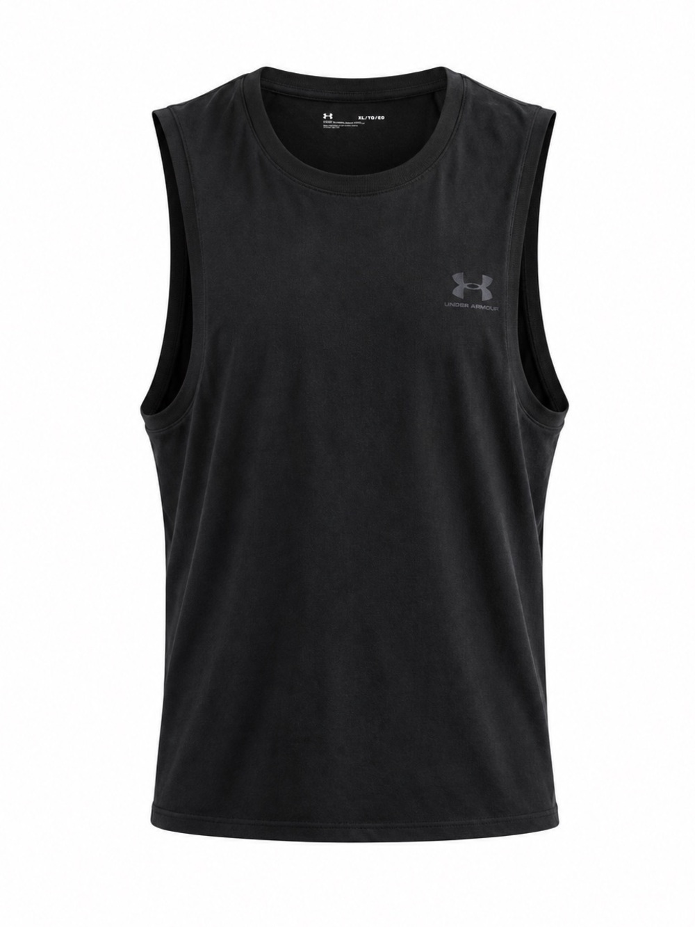Under Armour Left Chest Cut-Off Tank Black Men’s XL